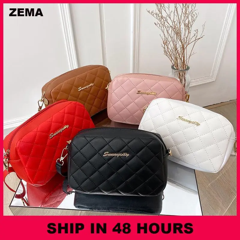 New Tassel Small Messenger Bag For Women Trend Lingge Embroidery Camera Female Shoulder Bag Fashion Chain Ladies Crossbody Bags