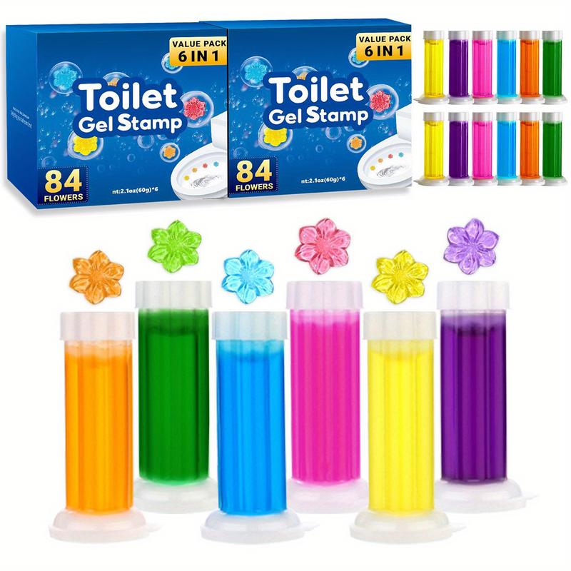 12 Pack Flower Toilet Gel Stamp (168 Flowers) Toilet Fragrance - View #7