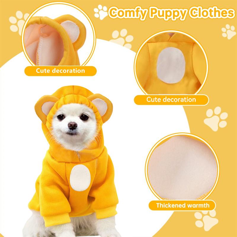 Dog Hoodies Winter Warm Pet Coat  Costume Jacket for Cat Puppy Clothin 3