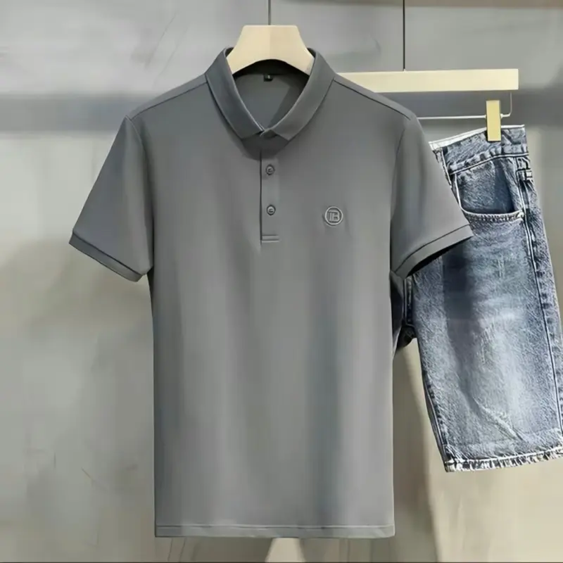 Áo polo nam nữ thêu chữ IB 2