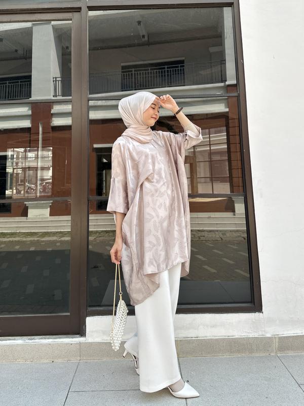 SILMI KAFTAN - KAFTAN PREMIUM WANITA - TUNIK KAFTAN - KAFTAN HITAM - KAFTAN PUTIH -TUNIK LEBARAN - OUTFIT LEBARAN 2025 - BAJU LEBARAN 2025 5