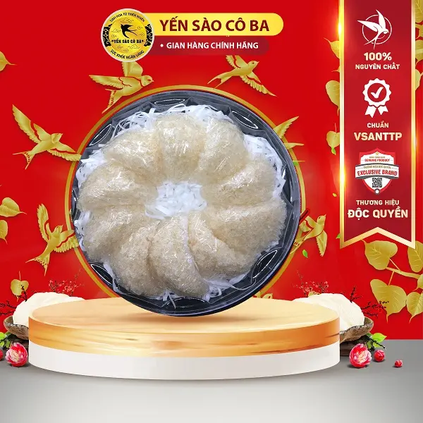 Yến Vụn Tinh Chế "đường phèn" [Hộp 50/100 Gram] [Có Quà Chưng ] YẾN SÀO CÔ BA