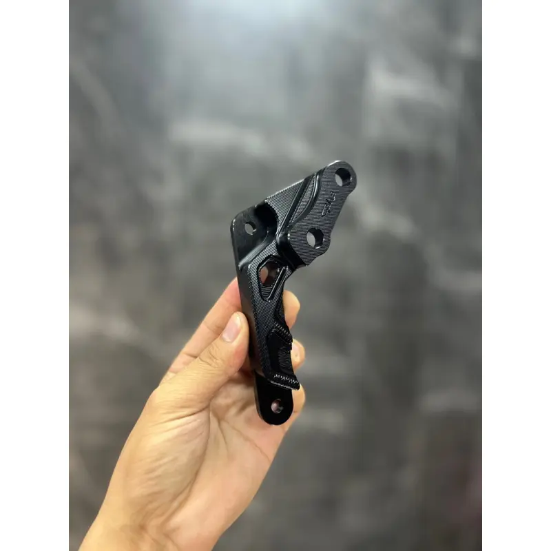 Pát cnc heo 4 piss cho các dòng xe - hiệu GH racing - đen hoặc bạc - phụ kiện thay thế hụ tùng 1