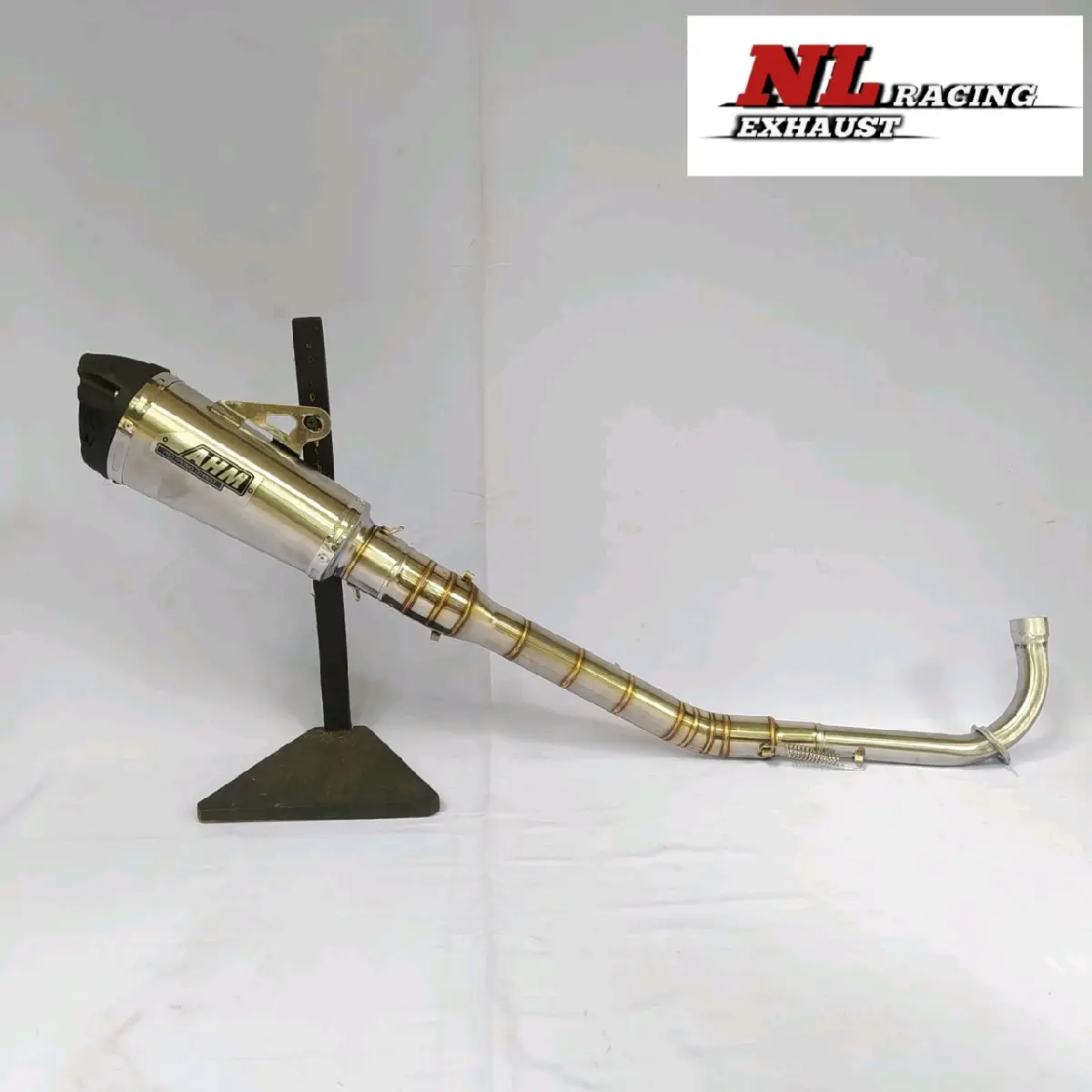 Knalpot Racing AHM Underbond Pnp Jupiter, Vega, Supra, karisma, smesh, Shogun, Blade, Revo, green, C70, Dll