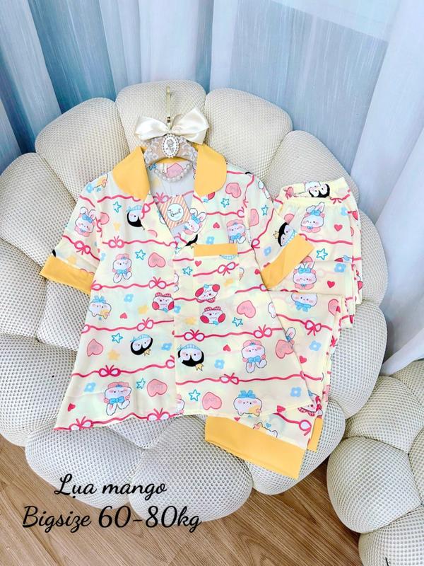 Đồ Bộ Bigsize 60-75kg - Đồ Ngủ Pijama Lụa Mango 6