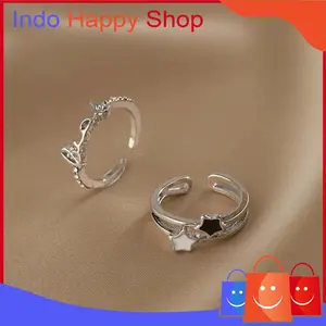 Cincin Motif Bintang Luck Set Lengkap 1163