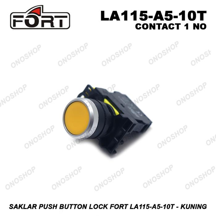 Gambar Saklar Push Button Lock FORT LA115-A5-10T - Hijau dari Ono Shop Kota Administrasi Jakarta Barat 5 Tokopedia