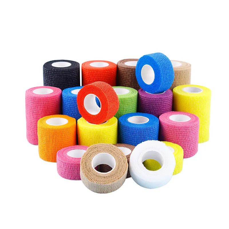 z BĂNG CUỐN THỂ THAO TỰ DÍNH GIẢM TRẤN THƯƠNG 5cm* 4,5m loại xịn Sport Thun unisex đen sọc cam  băng thể thao bangke  othethao bang  caosunon băng  quấn  cổ  chân