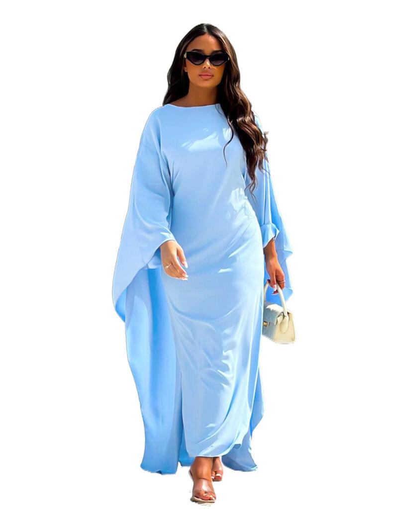 Product Introduction of ✨   2025 Women's Elegant Long Dress |   Trendy Loose Fit & Sexy Waist Cut |   Solid Color Casual Maxi Dress 🌸 emma  wills  dress ariana  grande  green  dress wedding  outfits mennonite  outfit drop  waist  dress blue  black  dress 4