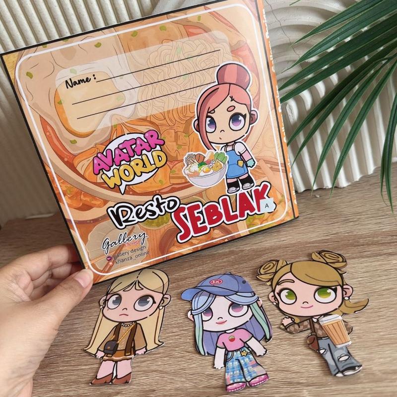 RESTO SEBLAK AVATAR Paperdoll Bongkar Pasang Mainan Edukasi Anak Terbaru 7