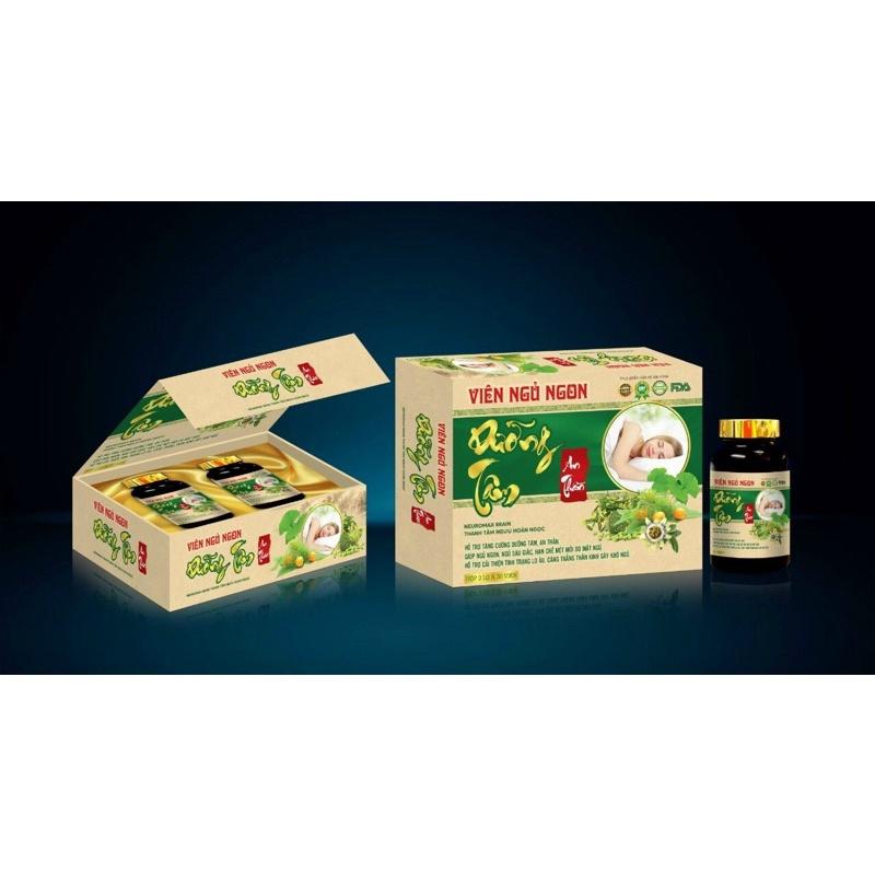 Viên ngủ ngon Dưỡng Tâm An Thần - hộp 2 lọ x 30 viên - giúp bồi bổ cơ thể , ăn ngủ ngon 1