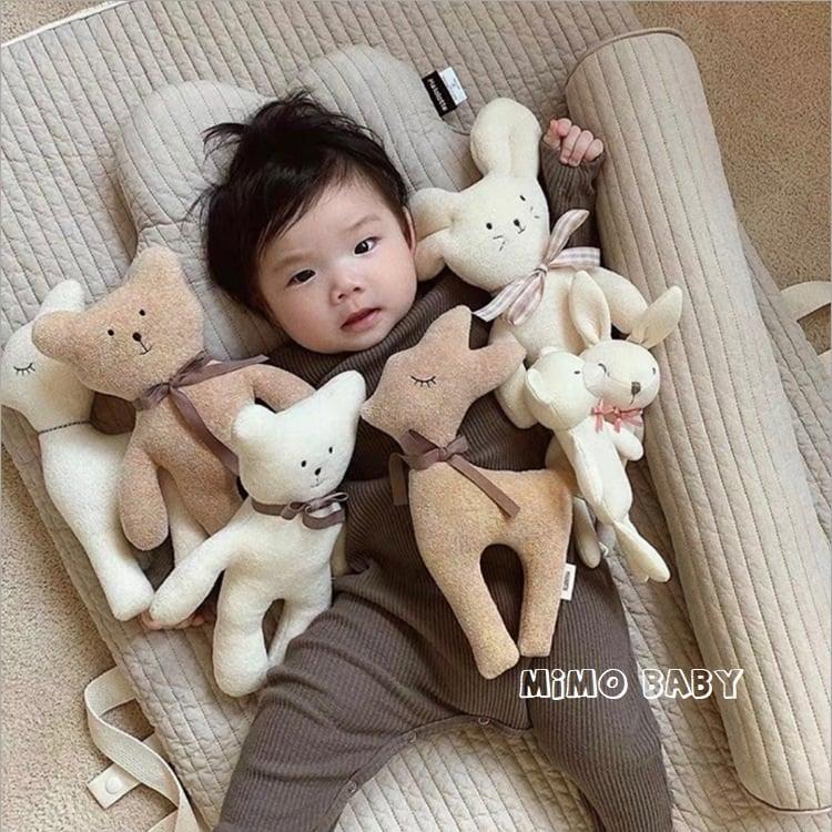 Thú bông organic cho bé ôm đạo cụ chụp ảnh phong cách hàn quốc Mimo Baby cho bé