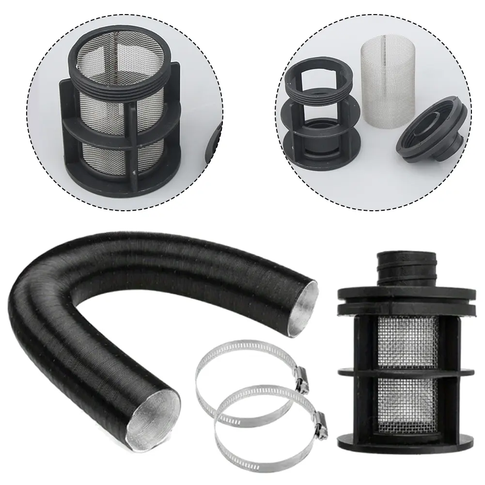 Air Filter Outlet Hose 25mm Duct Pipe Efficient Hot And Cold Air Duct Flame Retardant Properties Hose Clip Included
