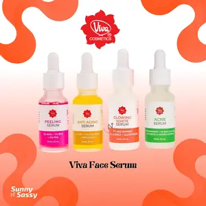 VIVA Face Serum | Serum Wajah 20ml | Triple Glowing White Acne Anti Aging Peeling | Cerah Jerawat