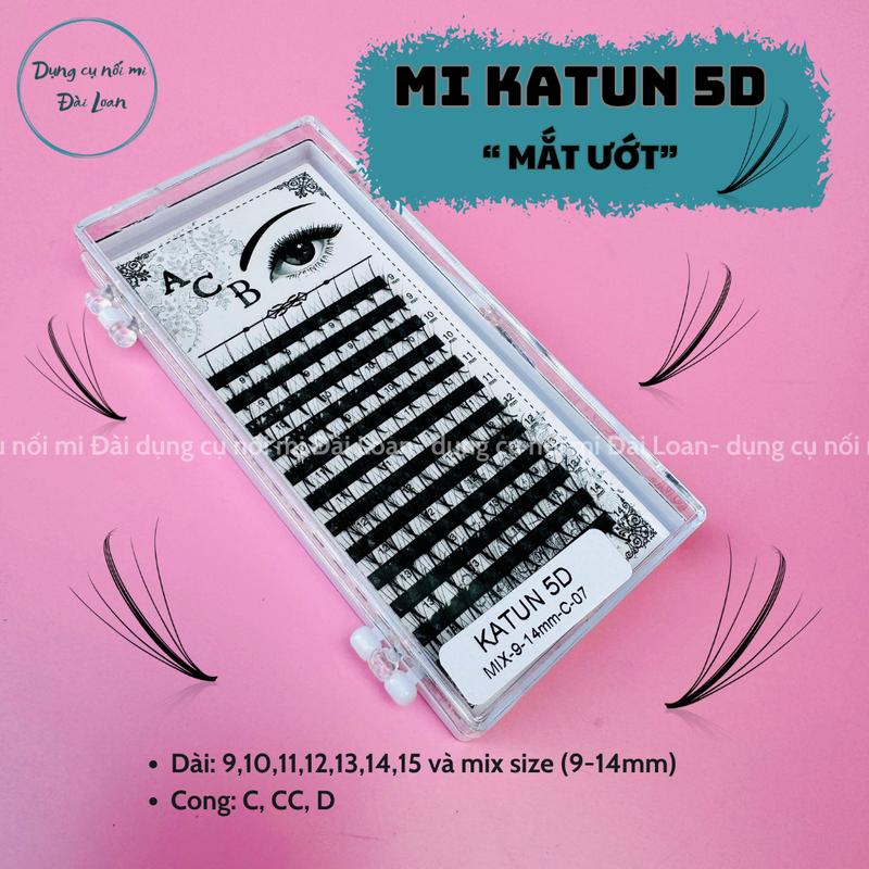 Mi khay trụ katun 5D - dụng cụ nối mi Đài Loan Cosmetic Mỹ Phẩm Nữ Trang Điểm Women