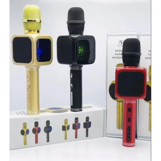 [CFNGJ] (HÀNG CAO CẤP) Micro hát karaoke bluetooth kèm loa 3 in1 YS-61 Mẫu Mới, Micro Hát Karaoke Không Dây SU-YOSD Ys-61 Với Chức Năng Thay Đổi Giọng Nói,Hàng Chuẩn Âm Thanh Chắc To Rõ.(Bảo Hành 12 tháng). 1