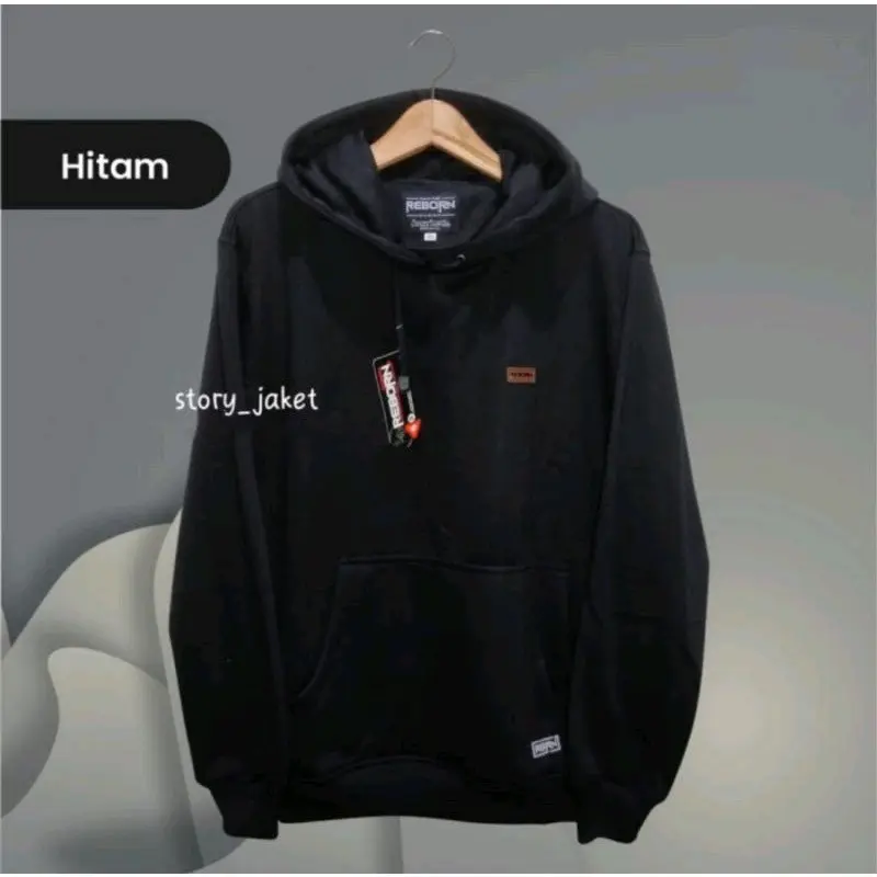 Jaket Sweater Hoodie Polos Premium / Hoodie Polosan Distro Cowok Cewek Bahan Tebal ( Bayar Di Tempat ) Fleece Jumper Lembut Lokal Panjang Pria sweater hoodie cowok