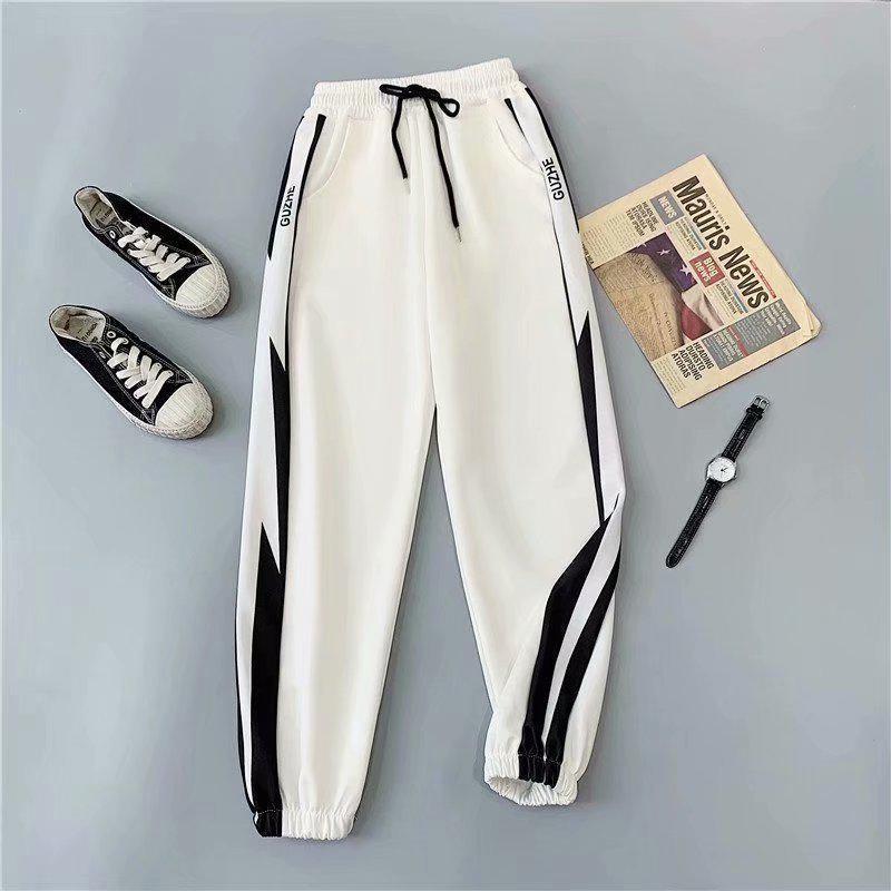 Quần Jogger Ngoại Cỡ Dành Cho Nam Và Nữ, Quần Thể Thao Dáng Rộng, Quần Harem Thể Thao, 2 Màu Có Sẵn, Quần Thể Thao Thường Ngày Thích Hợp Cho Các Cặp Đôi 4