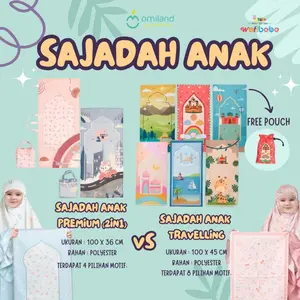 Omiland Sajadah Anak Premium Empuk Lucu Alas Shalat Travelling