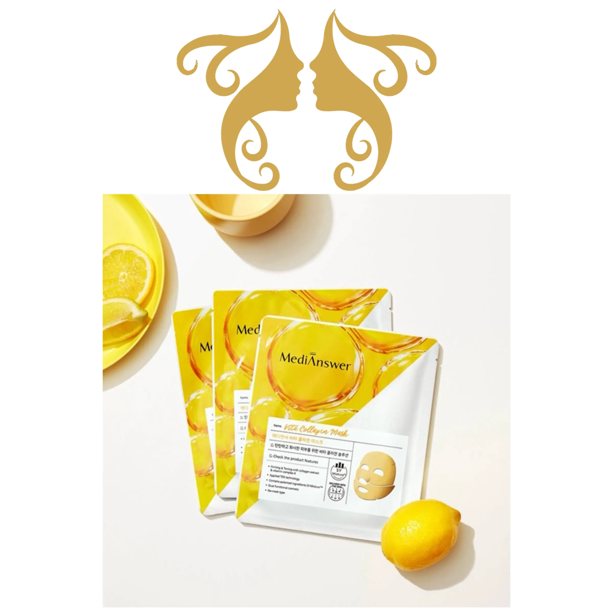 Mặt nạ thạch collagen MediAnswer hỗ trợ cấp ẩm sáng da