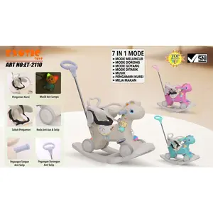 Ride On Anak - Exotic 3 IN 1 Tolocar | Balance Bike | Ayunan Anak | Dino ET-2110