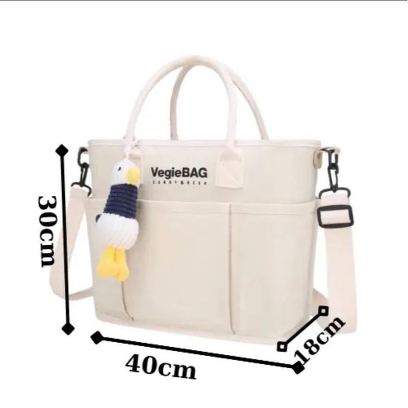 Túi xách Bỉm Sữa cho mẹ va bé Túi Xách Vải Bỉm Sữa Đa Năng VEGIEBAG Nữ nhiều ngăn Kem Balo túi xách
