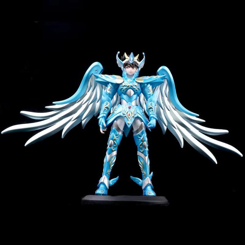Product Introduction of 19cm Anime sacred Saint Phoenix Ikki Hyoga Seiya Shiryu Standing Figure Toy Collection Decoration Japanese Dolls 14