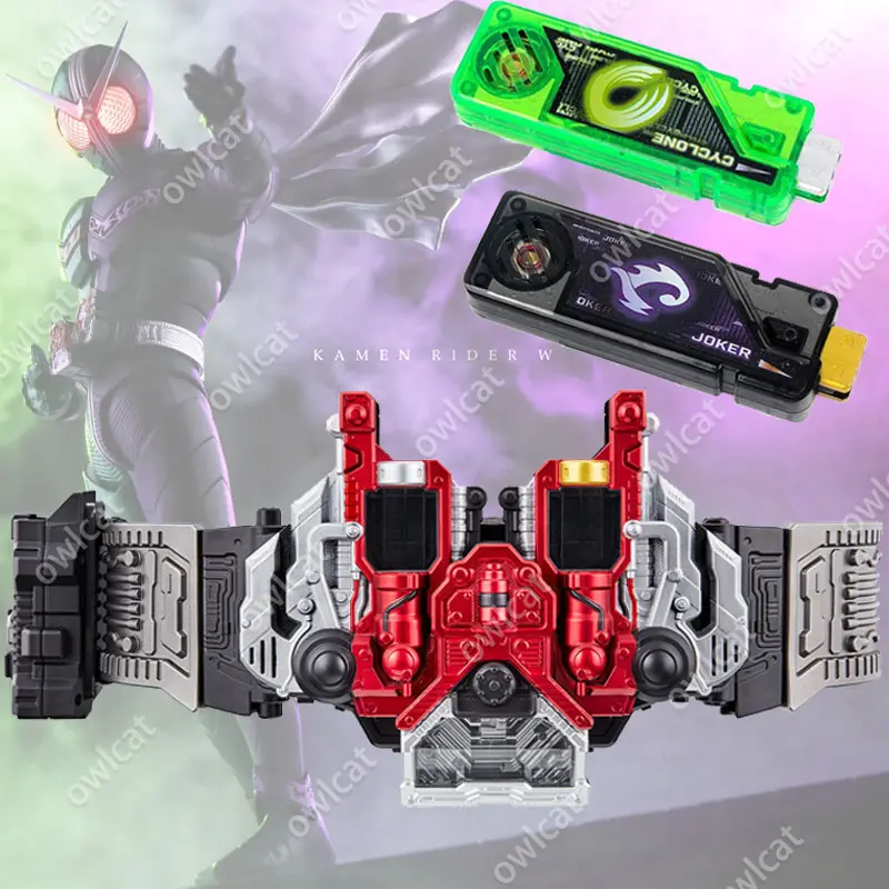 Kamen Rider W Pemandu Berganda, Tengkorak Memori Gaia, Tali Pinggang Pemandu Hilang Abadi, Siri Kimi, Haba Siklon, Logam Luna T, Pemandu Bertopeng, Item Henshin, Sesuai untuk Cosplay dan Prop Pentas. Pvc Figures Toy