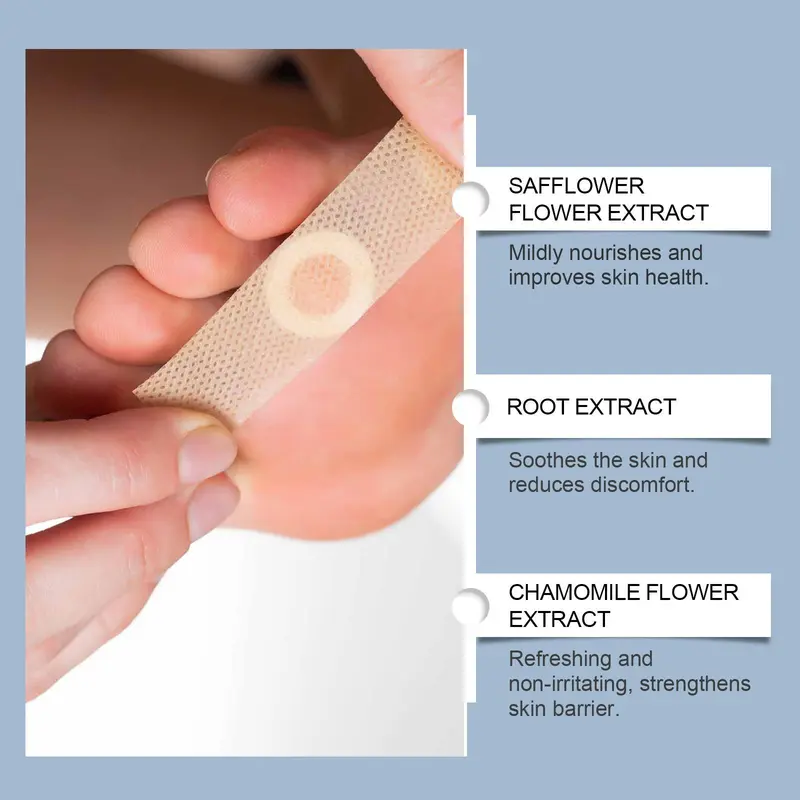 Refreshing Foot Care Pads, 24pcs/box Gentle Wart Care Pads for Improving Foot Skin, Foot Care Products for Women & Men 5
