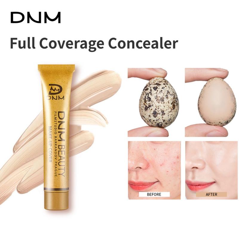 DNM-Kem Che Khuyết Điểm Che Phủ Toàn Bộ, Che Phủ Mụn Trứng Cá, Sẹo Và Che Phủ, Kem Nền Hình Xăm, Lỗ Chân Lông Ẩn, Kem Lì Không Thấm Nước, Độ Che Phủ Cao Lâu Trôi Cho Da Khô Cosmetic Nữ Women Mỹ Phẩm Trang Điểm