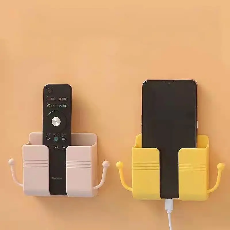 Combo 4 giá Đỡ Dán Tường Để Sạc Điện Thoại, Điều Khiển Màu Ngẫu Nhiên( 4 màu ngẫu nhiên Vàng, Xanh, Hồng, Đỏ..)
