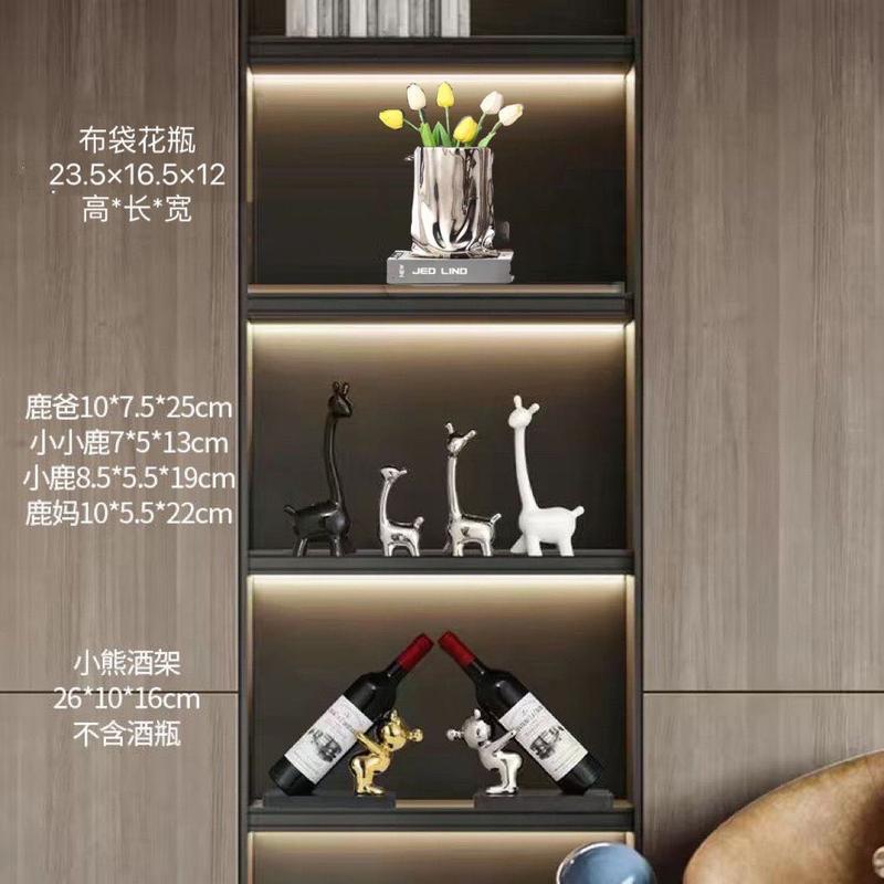 Tượng gia đình hươu decor nhà cửa (sét 4 tượng) 3