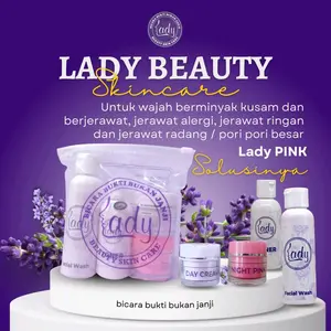 LADY CREAM GLOW - LADY CREAM PINK/ACNE ORIGINAL BY LADYSKINCARE Wajah Perawatan