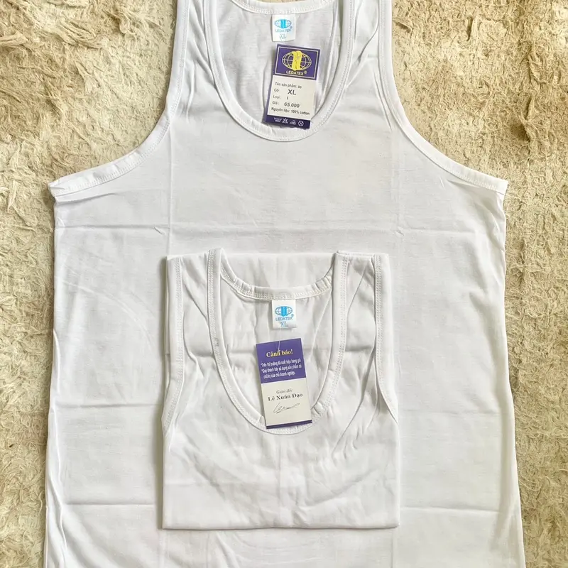 Combo 5 Áo lót nam cotton, siêu thấm mồ hôi, màu trắng (menswear) - Ảnh chụp thật 100% 3
