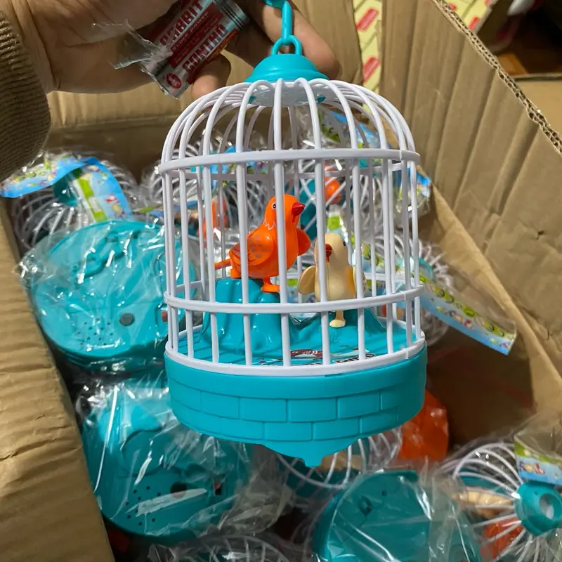 ￼Đồ Chơi Lồng Chim Hót, Lồng Chim Cảm Ứng Tiếng Vỗ Tay Toy Voi Pin 3