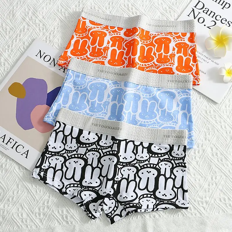 Đồ Lót Boxer Cotton Nguyên Chất In Họa Tiết, Thoải Mái Và Thoáng Khí