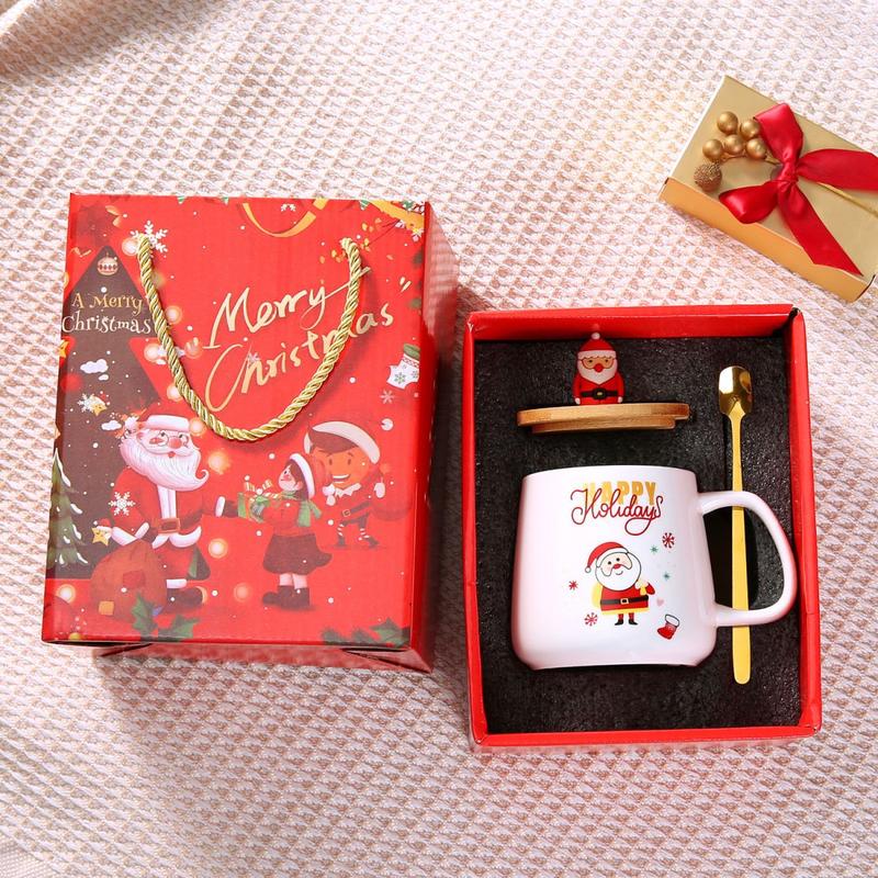 Product Introduction of Cốc Gốm, Thiết Kế Ông Già Noel Giáng Sinh, Hộp Quà Người Tuyết, Cốc Cây Thông Noel, Thích Hợp Làm Quà Tặng Cho Bạn Bè Và Bạn Gái 3
