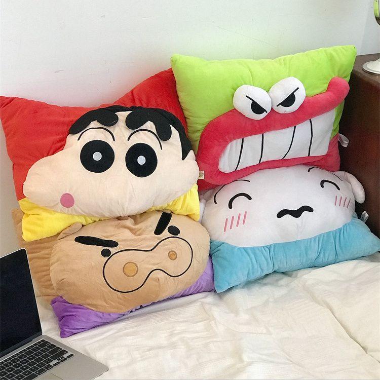 Gối Anime Shin-chan Bút Chì Màu Dễ Thương, Gối Cặp Đôi, Đệm Đầu Giường Tại Nhà, Đồ Chơi Nhồi Bông Thích Hợp Cho Học Sinh, Năm 2025 0
