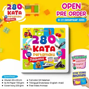 Buku Bayi 280 Kata Pertamaku – Edisi 3 Bahasa | Iska Media