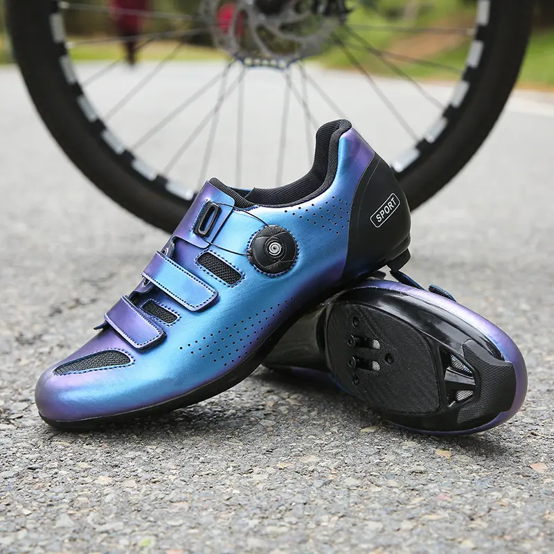 Cycling Shoes for Men Road Cleats Bike Shoes for Women Lockless Booster Shoes Racing Shoes Road Shoes Sports Mountain Bike Shoes Male Professional Bicycle Shoes Big Size 35-47