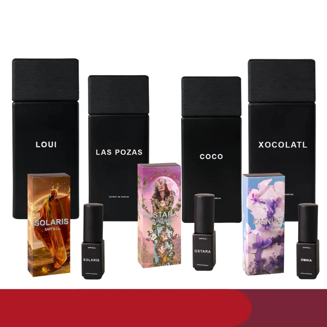 Parfum Saff & Co. All Variant Maleali Minouet Sotb Troupe Loui Coco Omnia Cino Ostara Solaris Laz Pozaz Xocolatl Iliad Cascavel S.o.t.b Saff n co  Uniseks Perfume For Unisex Saffron Woman