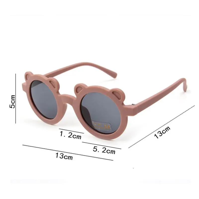 Kacamata Kartun Bayi Cocok untuk Anak Usia 0-8 Tahun / Bear UV Anti Ultraviolet Untuk Laki-Laki / Perempuan Fashion 5
