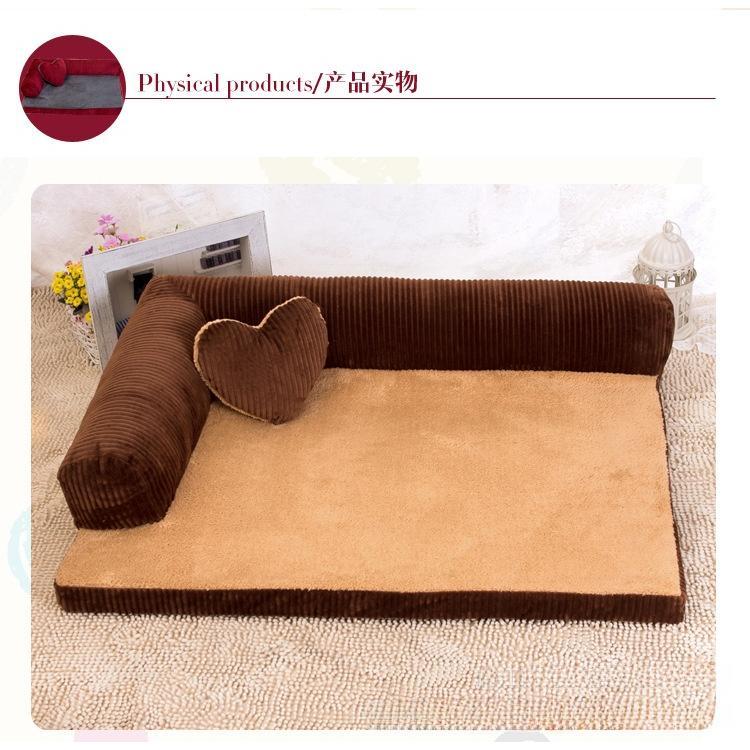 Nhà cho chó, Hoàn toàn có thể tháo rời và giặt được, Ghế Sofa cho chó, Thích hợp cho chó Lớn, Trung Bình và Nhỏ Giường cho thú cưng, Nhà cho chó 6