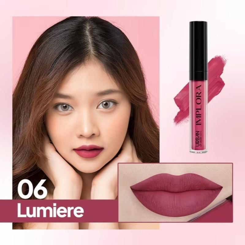 IMPLORA Urban Lip Cream Matte - Pewarna Bibir Tahan Lama - Brown sugar 8