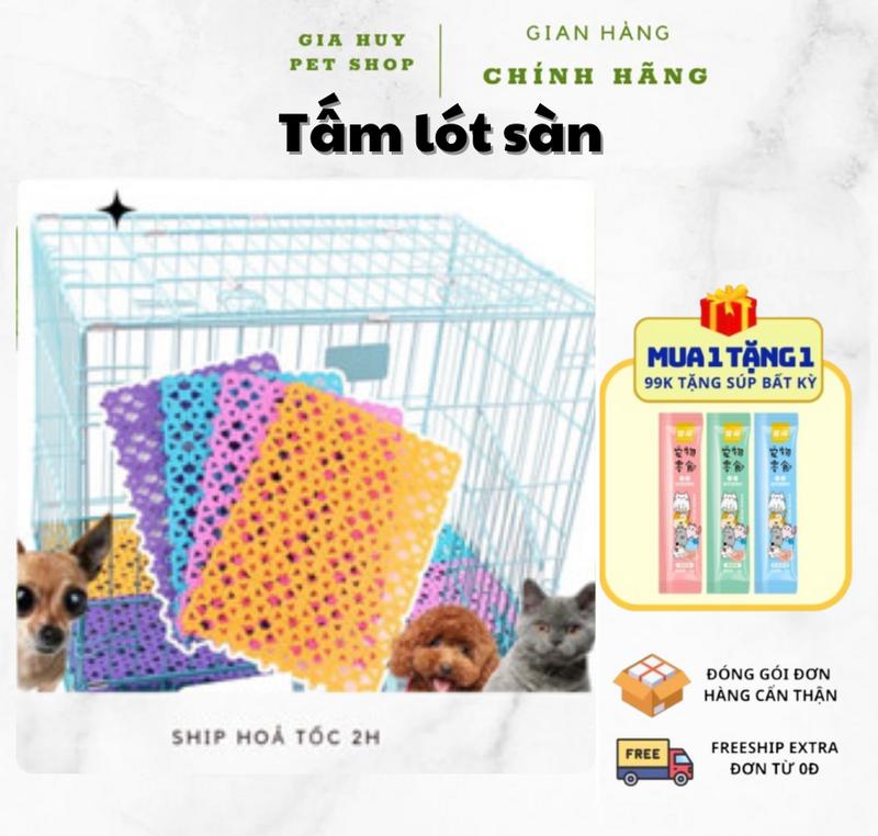 Tấm lót sàn chuồng chó mèo bằng nhựa PVC nhiều màu ( 30x20cm )