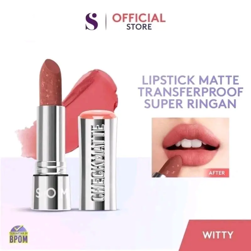 Somethinc Checkmatte Transferproof Lipstick - Lipstick Matte Bibir Kering Lipstik 6