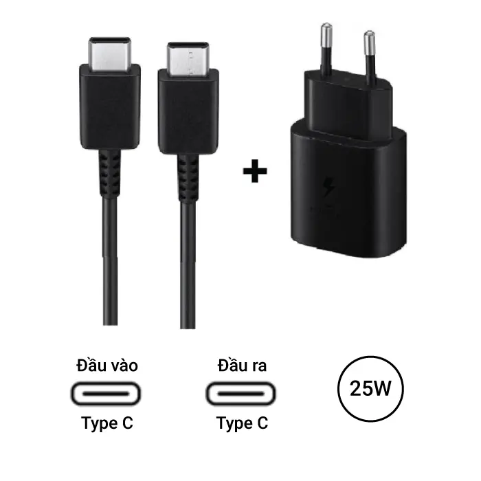 Bộ Sạc Nhanh 25w , 45w Cho Sam Sung  - Sạc Nhanh Kích Hoạt Sạc Siêu Nhanh