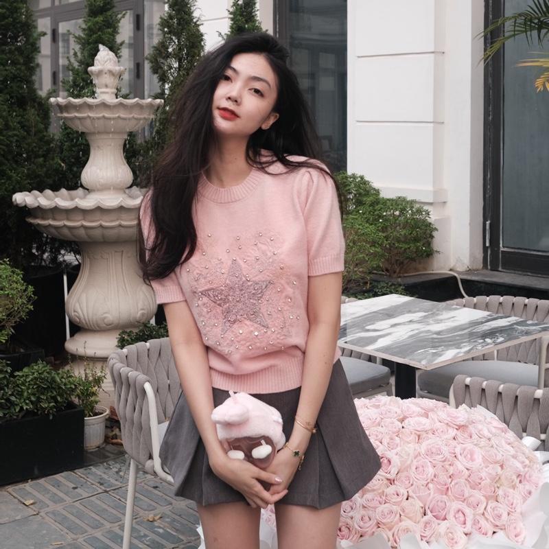 Áo Len Cộc Tay Thêu Ngôi Sao L1 (QCCC) 1