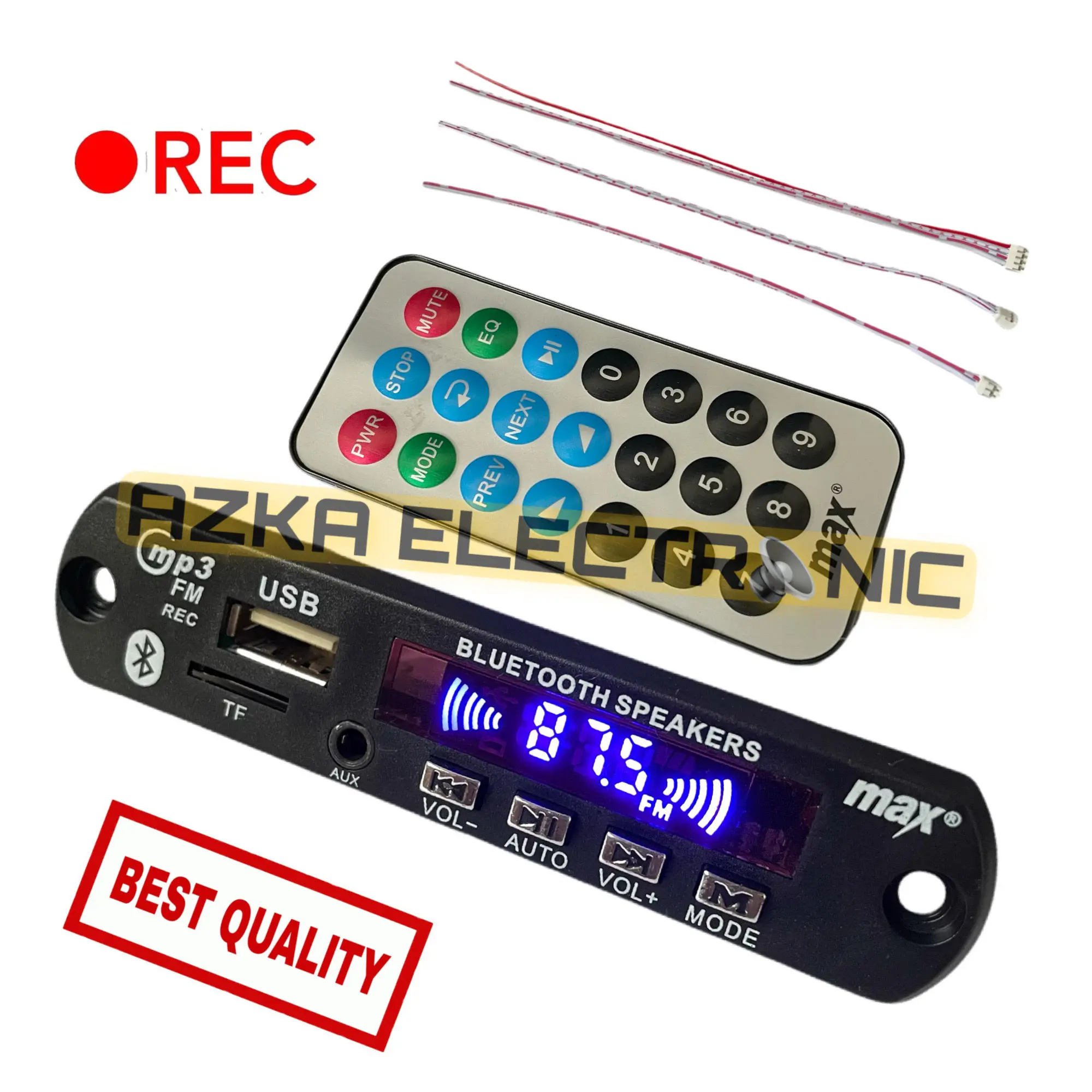 Kit Modul Mp3 Bluetooth Max Bisa Rekam