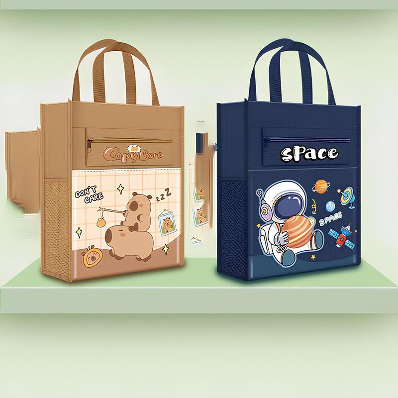  Túi học thêm túi học phụ đạo cho bé đi học cặp sách vải chống thấm nước Túi Học Thêm Hoạt Hình cho Bé 